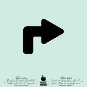 转右的箭头照片