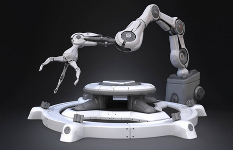 科幻工业机器人手臂