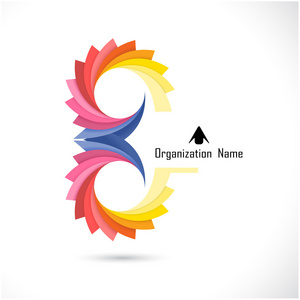 创意抽象矢量 logo 设计模板.公司业务照片