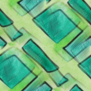 螺栓水彩绘画无缝背景的绿色方块