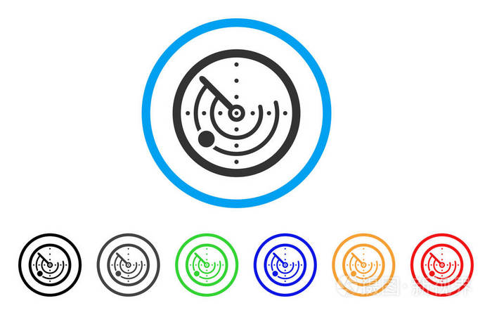 雷达圆形的图标