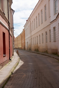 在立陶宛维尔纽斯旧街