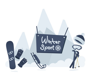 冬季体育海报设计