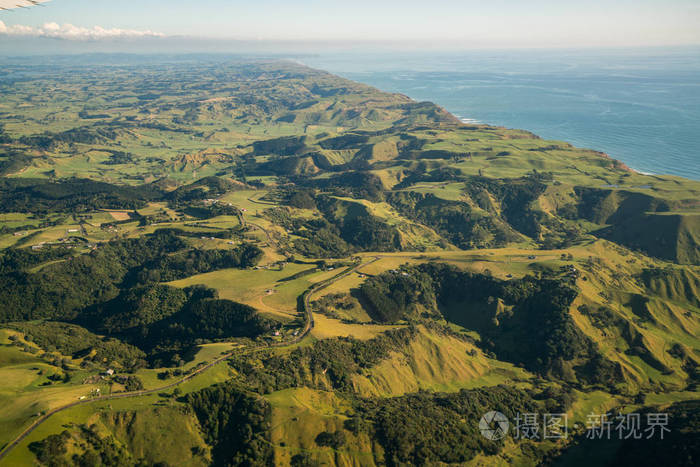 独特的丘陵地貌在新西兰