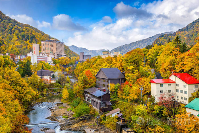定山溪，日本在秋天