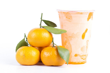 冰冻的橘子汁