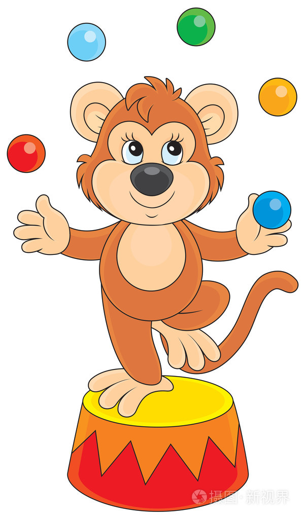 马戏团的猴子