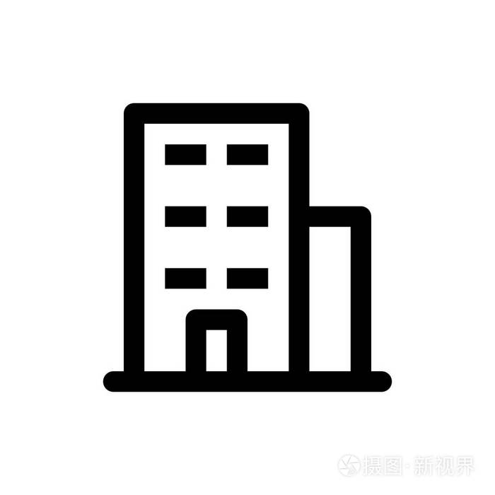 办公建筑图标