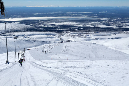希比内山山区山滑雪坡