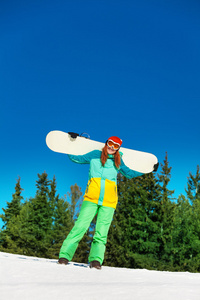 在滑雪面具的女孩