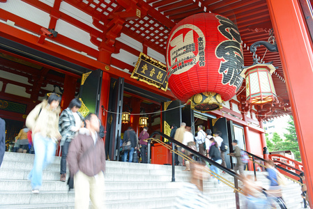 chochin 的细节，在浅草，东京，日本的浅草寺