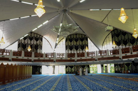 兰州清真寺森美兰州州清真寺在马来西亚森美兰的内部照片