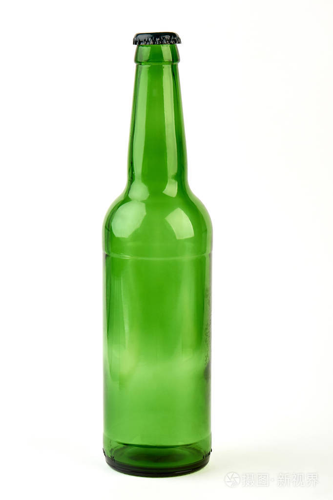 空的玻璃瓶的特写