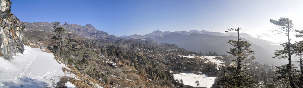 山和云的阿鲁纳恰尔邦，印度