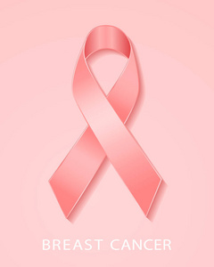 乳房癌认识丝带背景