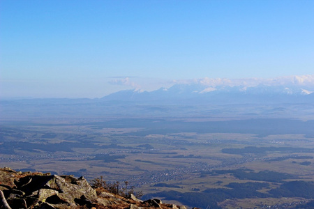 Babia 戈拉，Beskidy，波兰为视角