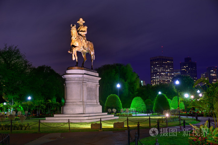 波士顿常见的乔治  华盛顿纪念碑