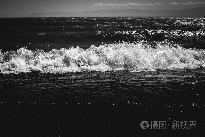 海的照片黑色图片