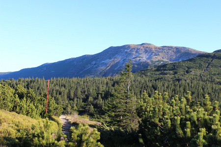 Babia 戈拉，Beskidy，波兰为视角