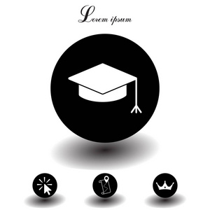 毕业帽子图标