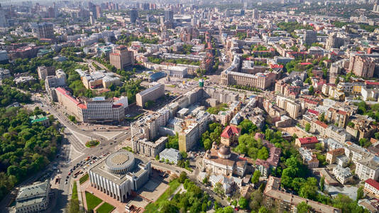 基辅 Khreshchatyk 航空摄影