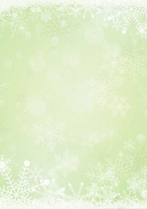 粉彩绿色冬天雪假日纸张背景