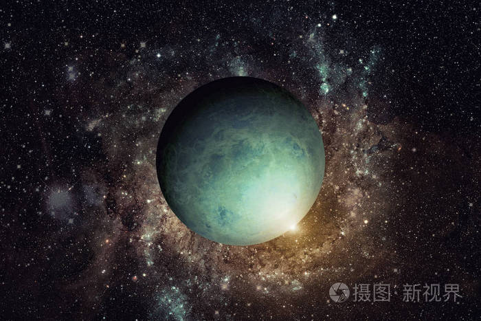 行星天王星这幅图像由美国国家航空航天局提供的元素