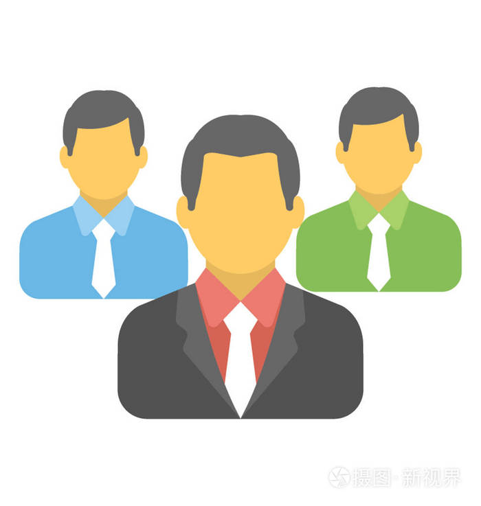 领袖矢量图标