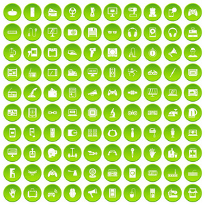 100 设备应用程序图标设置绿色圆圈