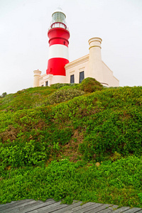 在南非的海岸线好望角和灯塔