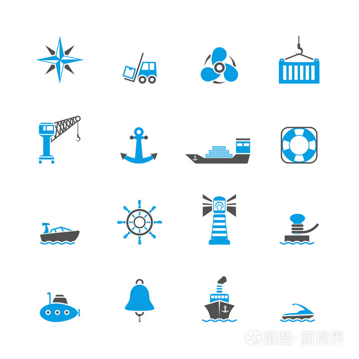 海港口图标集