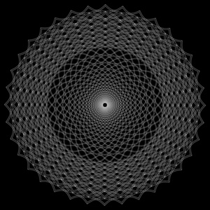 向量集的抽象圆形图案
