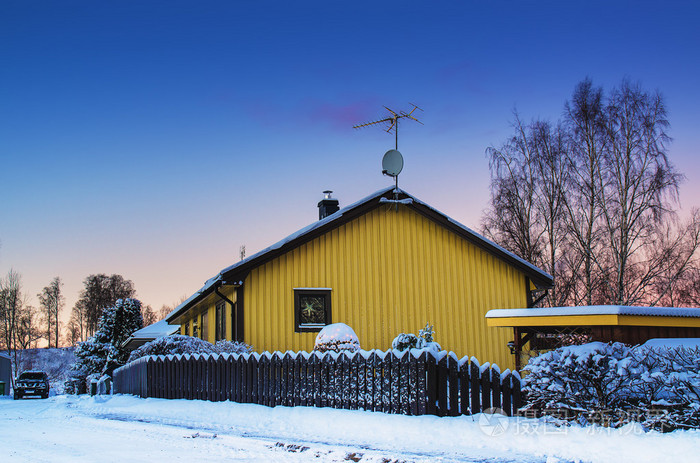 瑞典小镇的视图