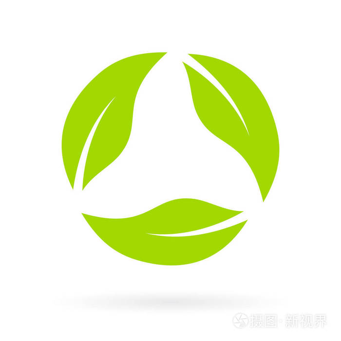 叶绿色回收图标