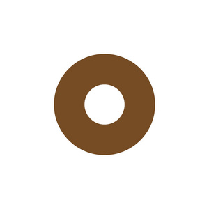 甜甜圈中平面样式的图标图片