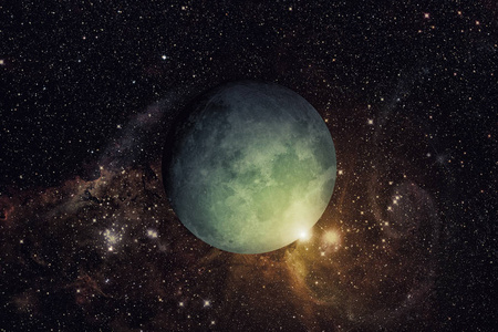行星天王星。这幅图像由美国国家航空航天局提供的元素