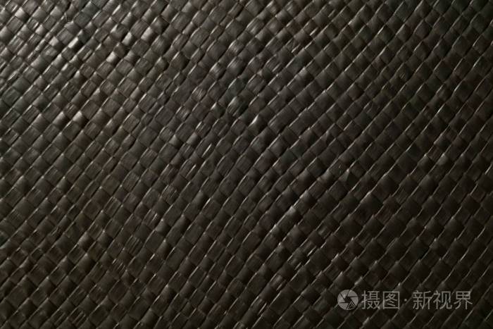 合起来的正方形纹理的黑色的篮子编织图案