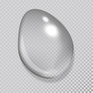 逼真的水滴液体的透明雨滴飞溅矢量图照片