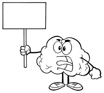 大脑空白图片