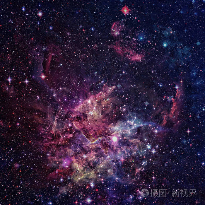 美丽的星云恒星和星系