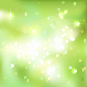 绿色抽象背景与光点图片