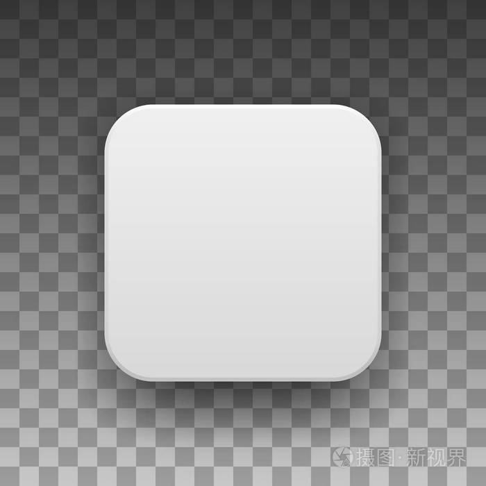 白色空白的应用程序图标按钮模板