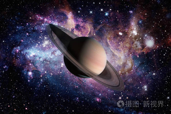 太阳能系统土星它是离太阳第六的行星