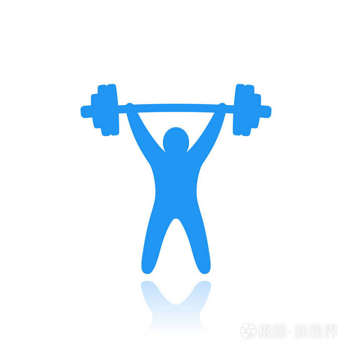 举重矢量图标