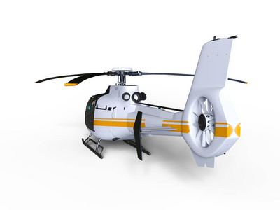 一架直升飞机的 3d cg 渲染。