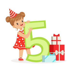 可爱的快乐卡通女孩图片