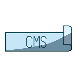 蓝色底纹 cms 剪影标签文本