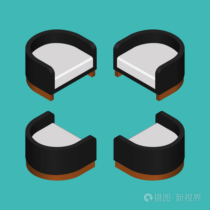 家具的设计元素.矢量图