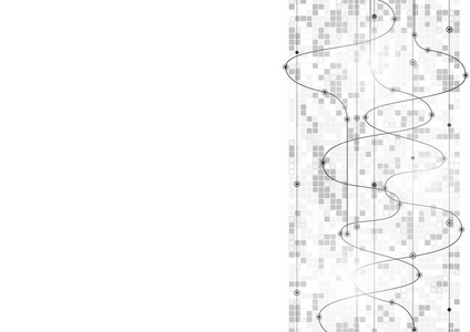 矢量白色背景抽象技术通信数据 S