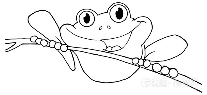 快乐的树蛙插画-正版商用图片0va6oe-摄图新视界